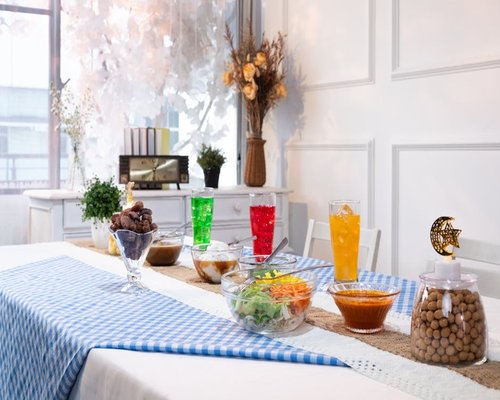 Suasana meja makan yang sehat